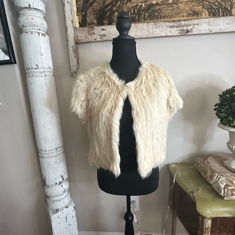 Rachel Cream Faux Fur Jacket